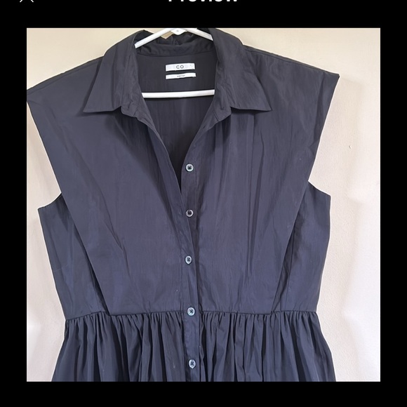 CO 
Black Sleeveless Placket Dress - Picture 8 of 10